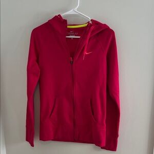 Nike Women's Vibrant Red Full-Zip Hoodie